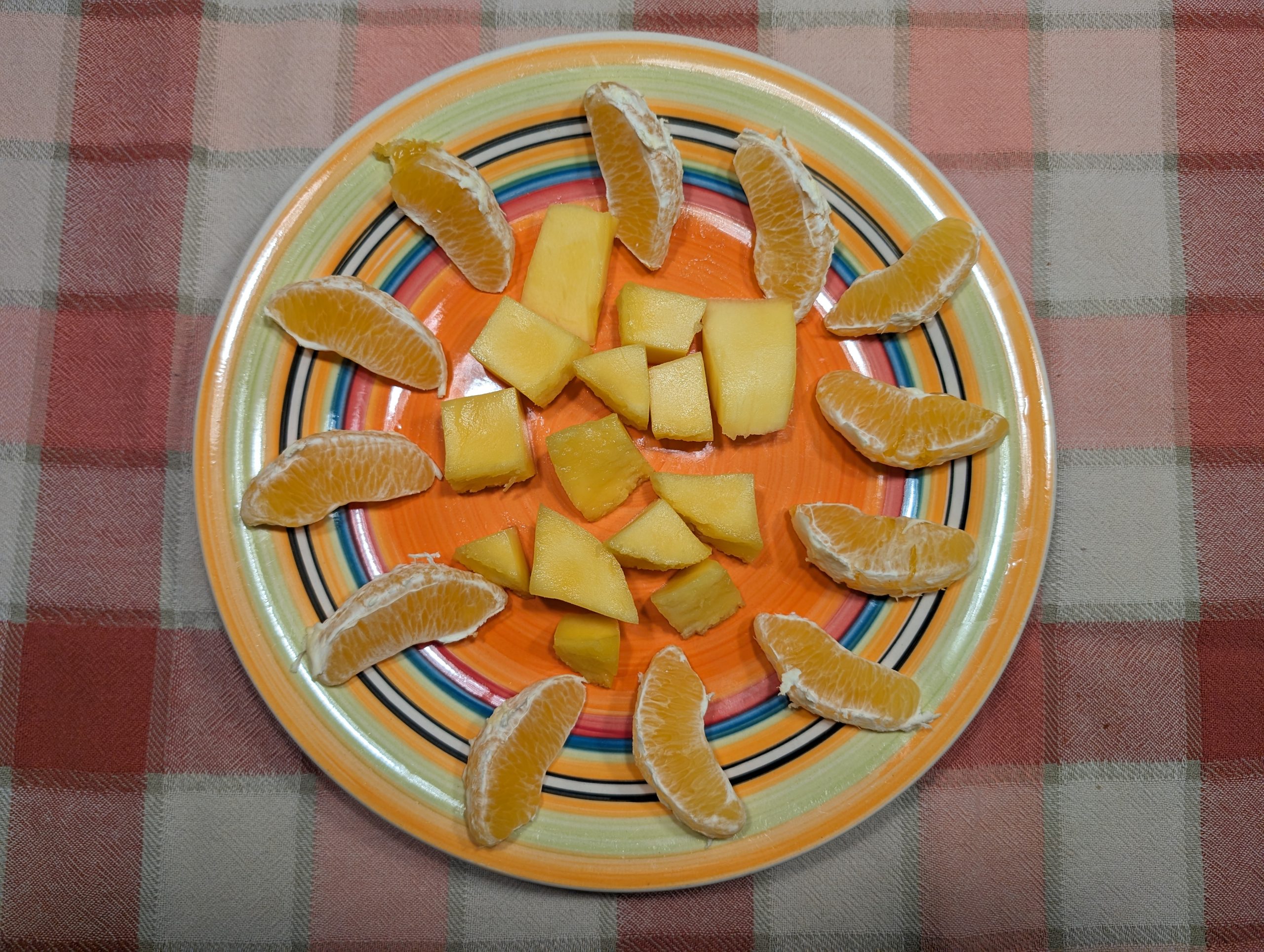 Frutta della cena del sabato
