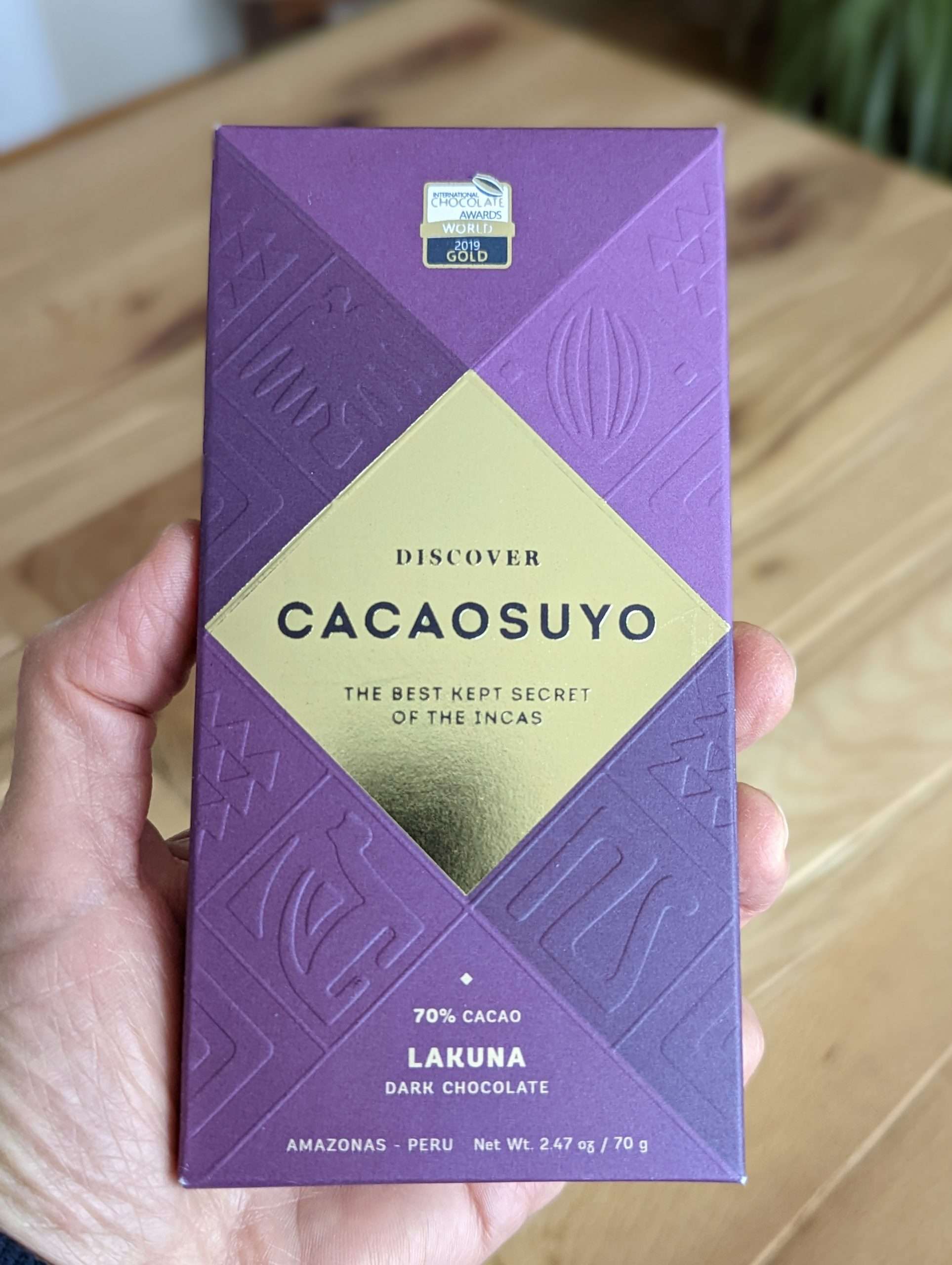 Scopri di più sull'articolo Cioccolato gourmet Cacaosuyo Lakuna 70% Perù